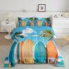 Bedding Set Coastal Sea Ocean Beach Palm Leaves