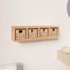VidaXL Wall Shelf with Baskets 62x18x16 Cm Solid Walnut Wood 350370