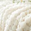 Rabbit Pile Sofa Cover Cloth Winter New Solid Color Thickened Plush Non-slip Leather Sofa Cushion Cover Scarf Full Blanket