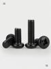 Black 316 Stainless Steel Phillips Round Head Machine Screw, Sizes M2.5-M8