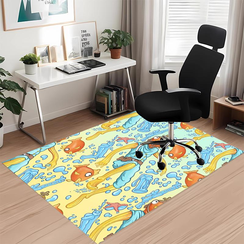 Fortnite Printed Carpet, Rug for Office Chair Living Room Bedroom Kitchen Room Decor Gifts.