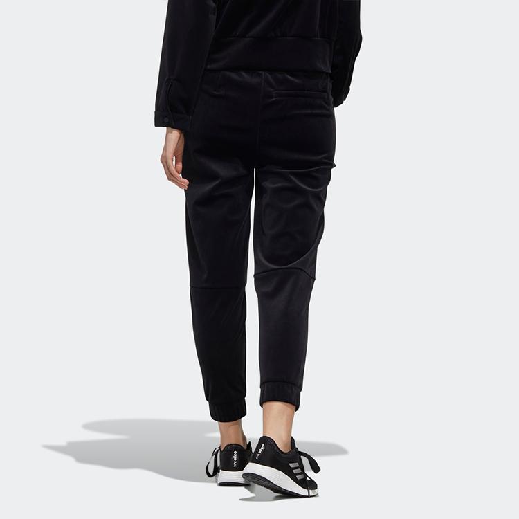 Adidas Style Velour Pants Casual Sports Women Pants Black GM1441