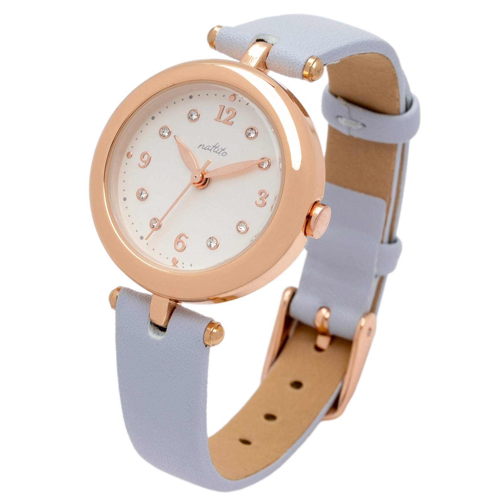 

Watch Analog Leather Strap Simple Lightweight Flat Crown Pimaru Blue [Fieldwork] Women s JN036-4
