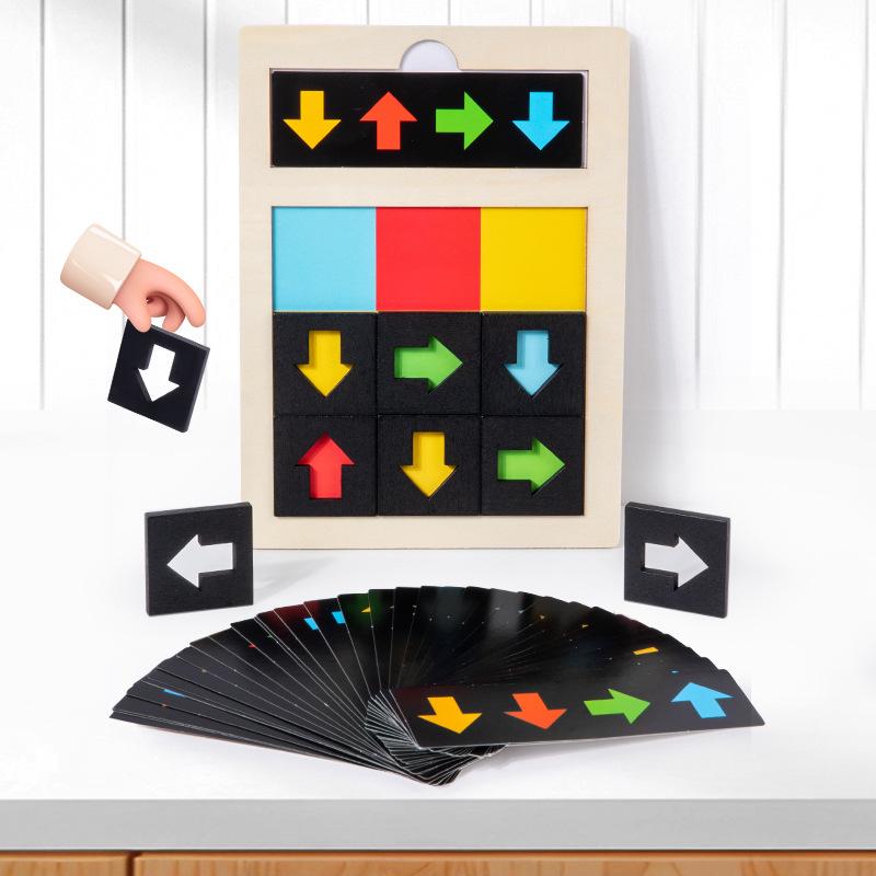 Kindergarten Cognitive Development Toys: Teaching Tools & Games for Arrow Direction & Color Recognition