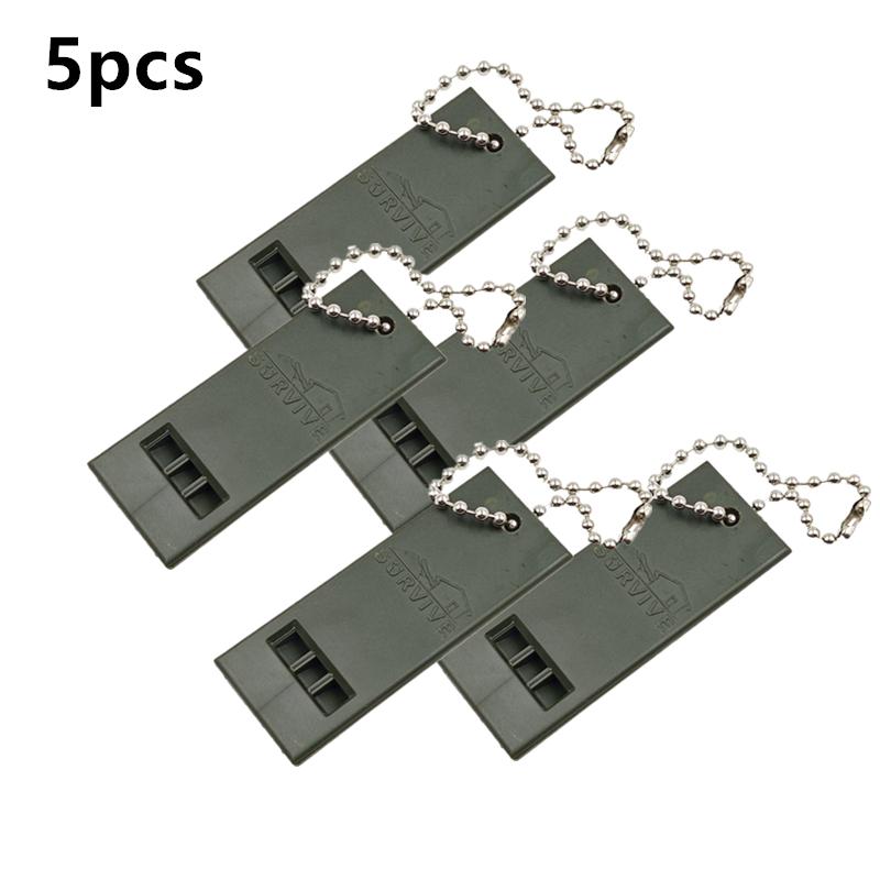 1-5 Dreifrequenz-Überlebenspfeife für den Außenbereich, Überlebens- und Rettungsausrüstung für den Außenbereich, hochfrequente Trainerpfeife