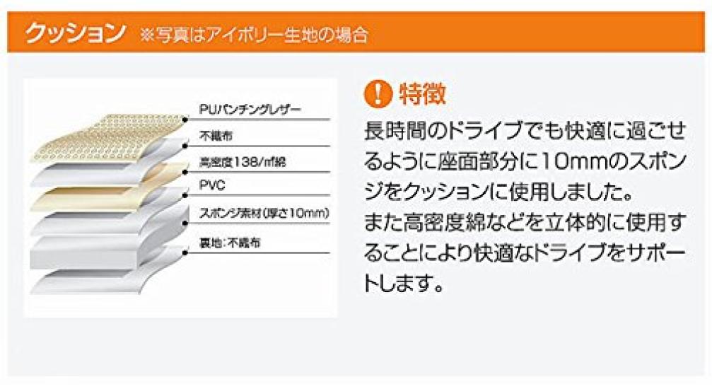 Clazzio Seat Covers for Move Clazzio Jacca Tan Beige L175S/L185S ED-0687