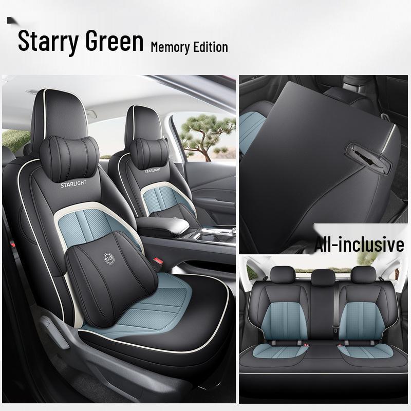 Wuling Xingguang Full Leather Car Seat Cushion - Universal Four-Season Model for Five-Seater