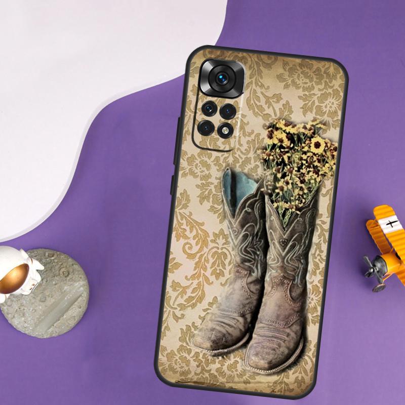 Rustic cowboy cowgirl western Case For Xiaomi Redmi Note 14 13 Pro 12 9 10 11 Pro 10S 11S 12S Redmi 14C 13C 10C 12C Cover