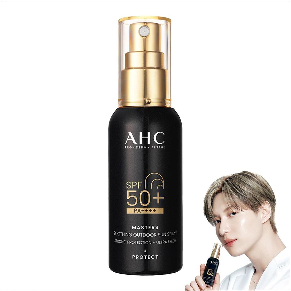 [AHC] Мастерс Успокаивающий Уличный Солнцезащитный Спрей SPF50+ PA++++ 55мл | Стойкий Водостойкий Солнцезащитный Мист для Спорта 55ml x 1EA