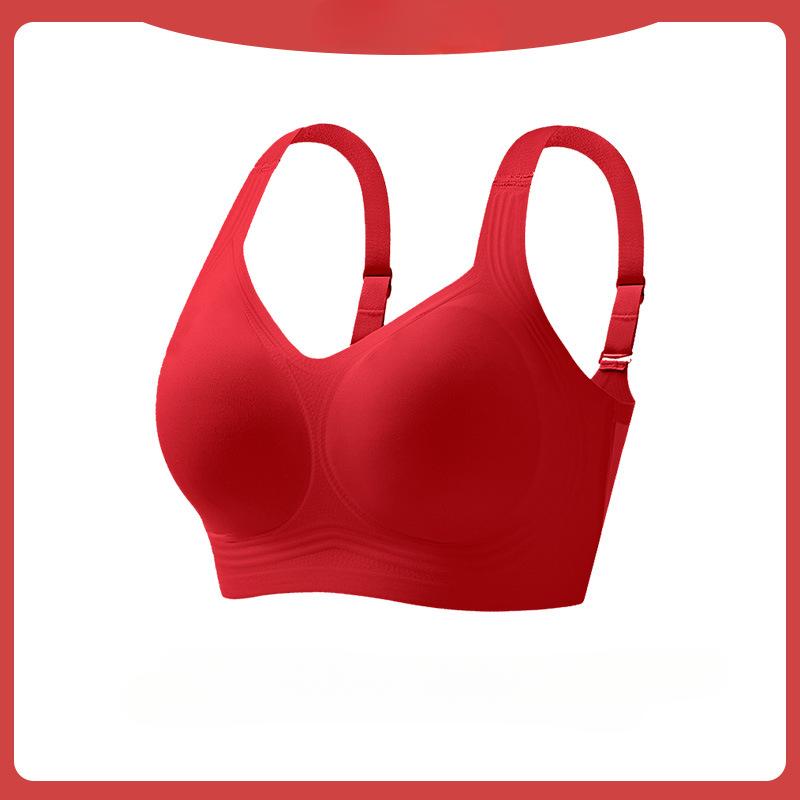 Fat Girl Big Breasts Make You Look Smaller Underwear Seamless Breast Reduction and Anti-sagging Large Size Thin No-rim Bra