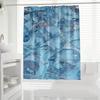 Modern Fresh Summer Ice Cubes Shower Curtain - Digital Print, Cool Bathroom Decor, Waterproof, Machine Washable, Home Decor
