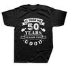 It Took Me 50 Years To Look This Good 50th Birthday T-shirts Men Fashion Casual Tshirt 100% Cotton Loose Oversized T Shirt