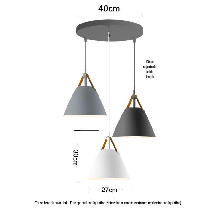 Nordic Industrial Style Pendant Light for Bar, Cafe, Restaurant, or Dining Room
