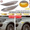 2Pcs For Porsche Cayenne 958 92A 2010-2014 Dynamic LED Side Marker Lights Turn Signal Blinker Indicator Lamps OEM#95863107100