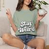 Stay Weird T-shirt | Retro Bubble Script, Unisex