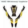 Applicable to BMW F750GS, F850GS 18-22 models. 40th Anniversary stickers, decals for fuel tank, and fishbone decals.
