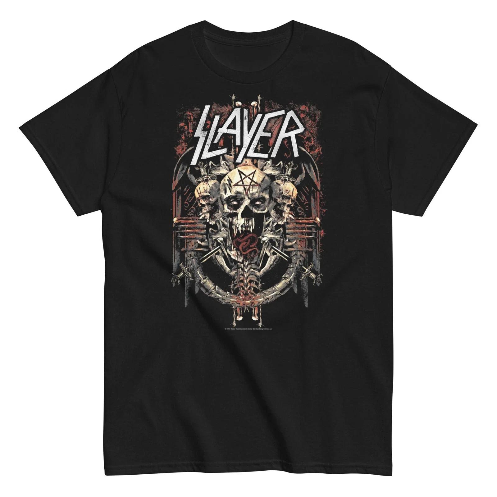 Slayer - Triple Skull T Shirt S