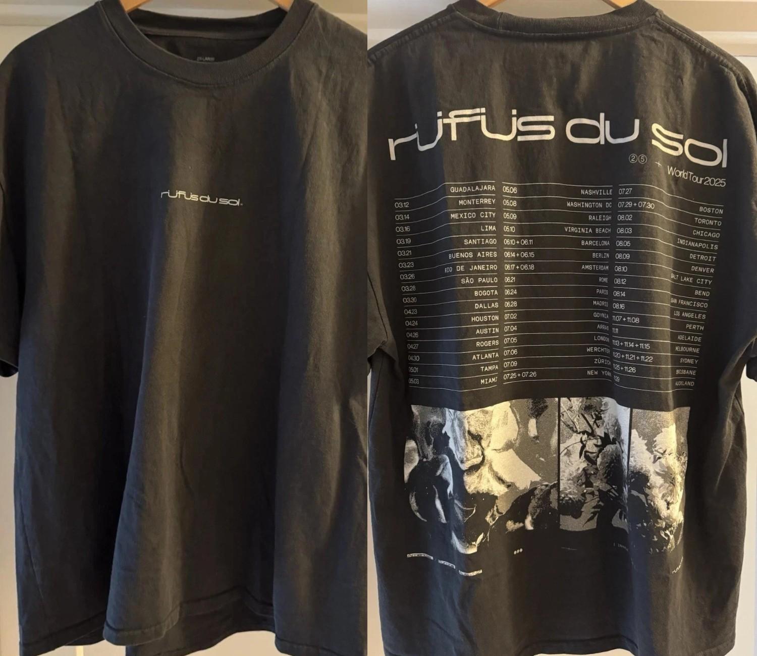 Rufus Du Sol InhaleExhale Tour Merch 2026 Concert All Sizes T-shirt S