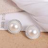 50PCS Shiny Clothing Button Round Sewing Button Sweater Pearl Buttons  Clothing Sewing