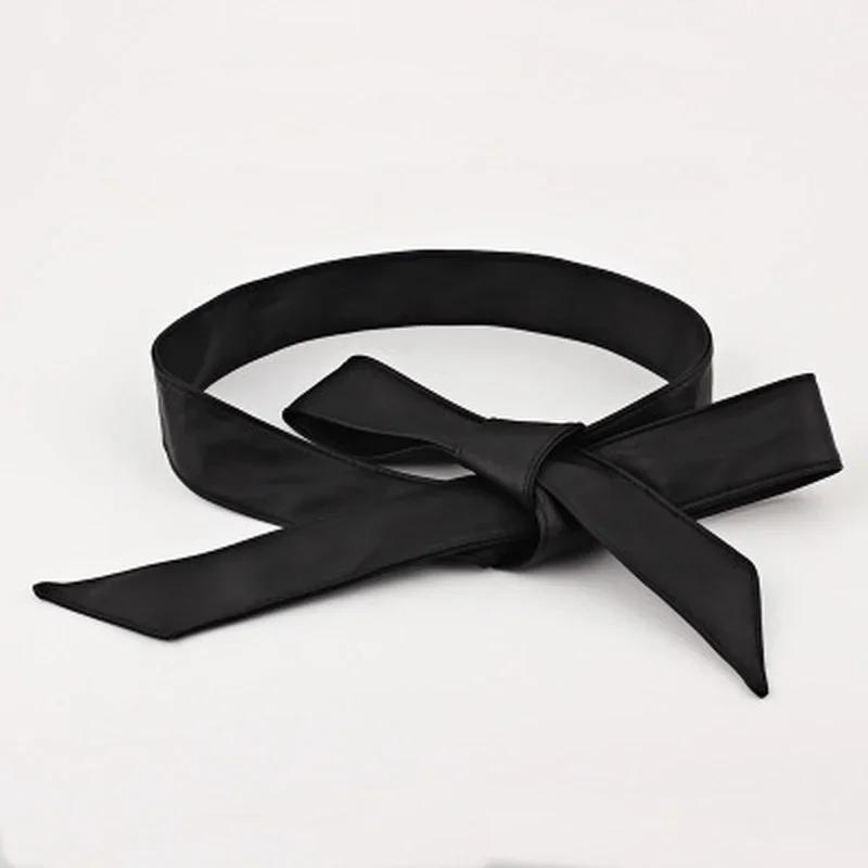New Summer Fashion PU Leather Belt Soft Dress Belts Wide Corset Strap Female Clothes Decoration Accessories Supplies Solid Color