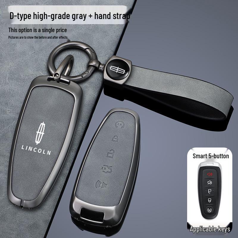 Premium Key Cover Compatible with Lincoln MKT and 2011-2013 Lincoln Navigator, with High-End Buckle