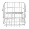 Fruit Basket 304 Stainless Steel Storage Basket Kitchen Counter Fruit Vegetable Organizer Drainer