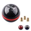 JINGLING Carbon Shift Knob, 5 Speed Shift Knob, Round, Carbon, Universal Type, AT MT,