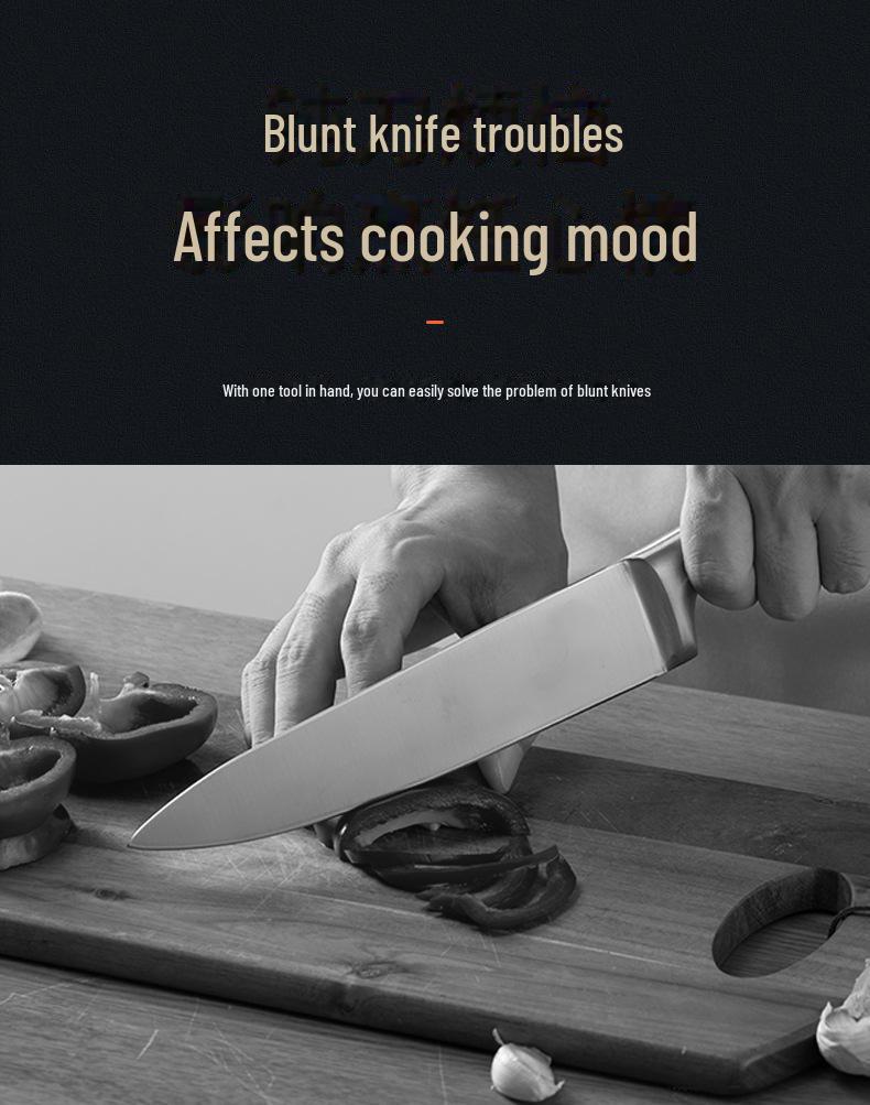 Double-Sided Diamond Grinding Stone - Multi-Functional Kitchen Tool for Thick and Thin Grinding