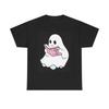 Funny Ghost How To Live Graphic T Shirt Cute Unisex Heavy Cotton Tee