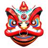 Chinese Lion Dance Costume Mask Theatrical Mask Full Face Mask Halloween Cosplay Mask For Women Men Cosplay Photography