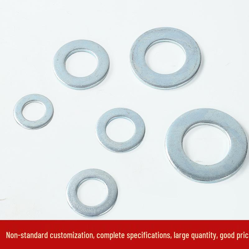 Carbon Steel Galvanized Flat Washer Ring, Round Spacer, National Standard GB97