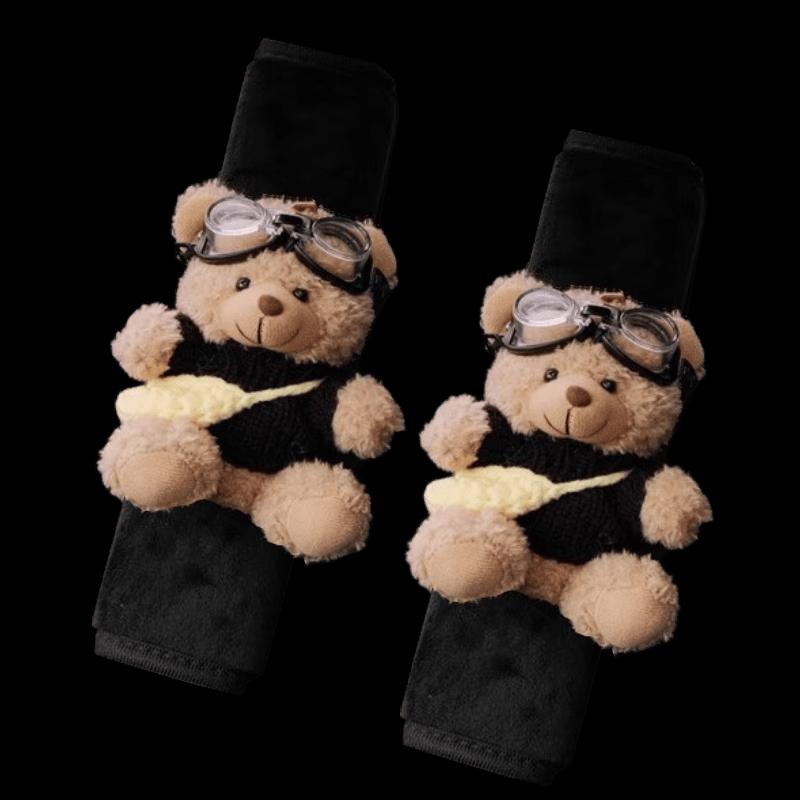 Plush Cute Bear Car Seat Belt Shoulder Pads