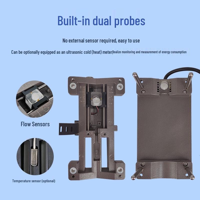 Clamp-On Ultrasonic Flowmeter - Small Diameter, Single Liquid, Digital Display for Energy Monitoring