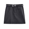 2024 New Fashion Women's Gray A-Line High Waist Summer Skirt