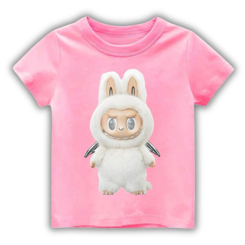 

LABUBU T-shirt pattern printing round neck short-sleeved casual fashion S