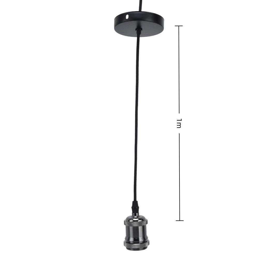 100-240V Vintage Pendant Light 1m Pendant Socket Easy Lamp Holder with Cord  Bedroom