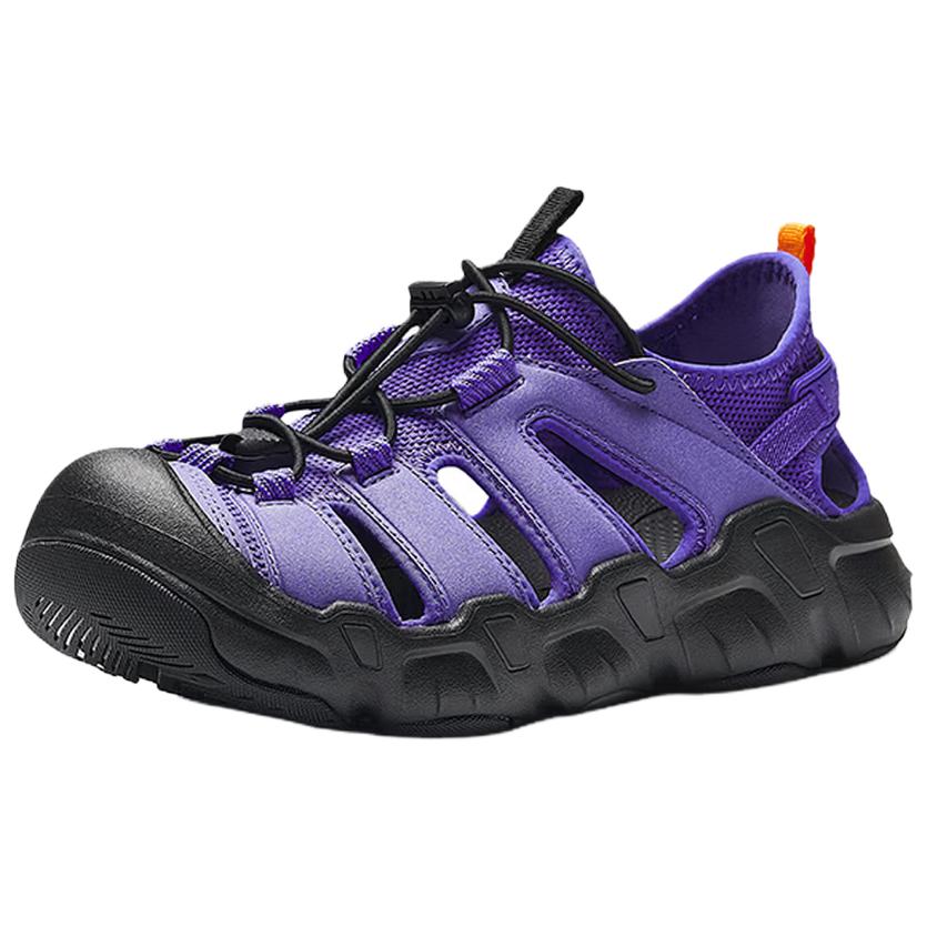Anta Explore River Fabric Synthetic Leather Comfortable Casual Non-Slip Breathable Lightweight Water Shoes Women shoes Punk-Purple 922626656-7