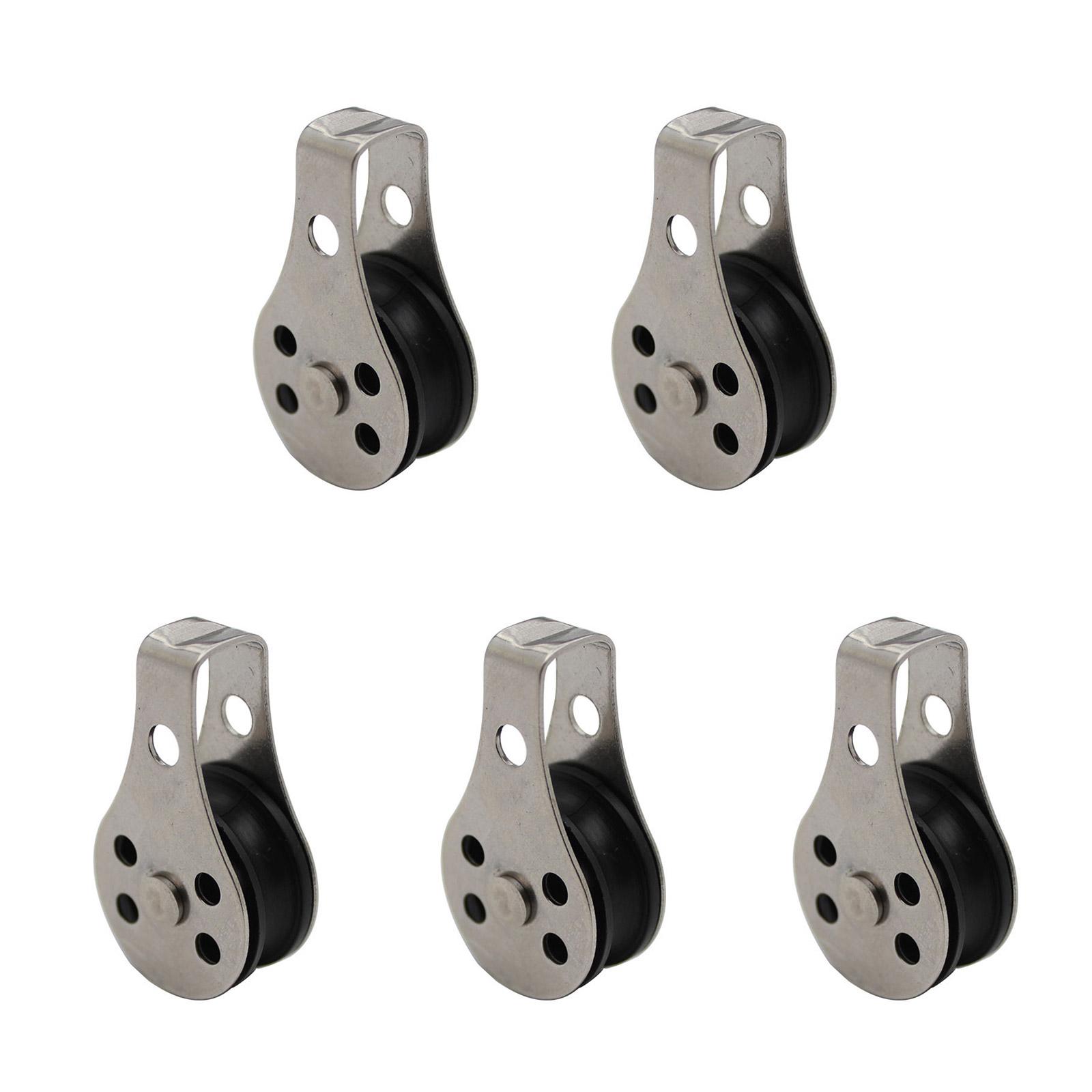 

M25 Single Pulley Block(25mm) Stainless Steel Hanging Wire Pulley Roller Swivel Lifting Wire Rope Cable Towing Wheel