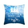 Ice and Snow Series Christmas Pillowcase, Blue Ice and Snow Ins Windblown Hair Pillowcase, American Cushion