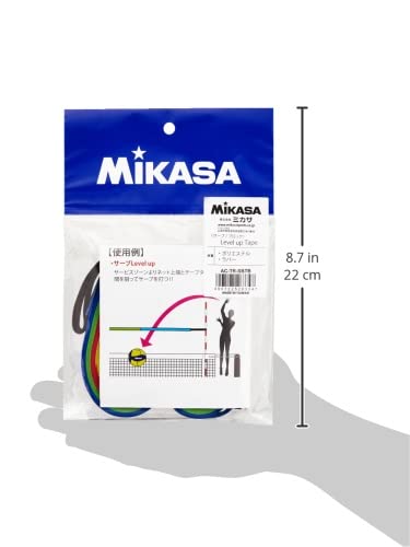 MIKASA Volleyball Serve & Block Level Up Tape AC-TR-SBTB Blue/Yellow/Red/Green