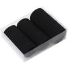 200pcs High Elastic Black Cloth Hair Bands for Women Girls Hairband Rubber Band Hair Ties Ponytail Holder Scrunchies Accessories