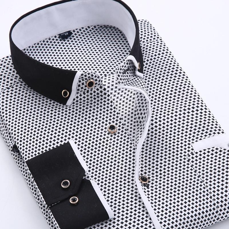 Buy Big Size 4XL Men Dress Shirt 2022 