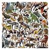 Cartoon Jurassic Dinosaurs Waterproof Stickers (55 Sheets) for Journals, Water Bottles, and Computers