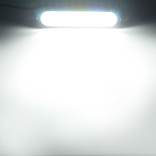 KAWELL Work Light, Daytime Running Light, Backup Lamp, LED, 12V, Slim, 10W x 2 LEDs, LED Work Light, Loading Light, Auxiliary Light, 12V/24V, IP68 Wat