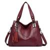 Women Bag Leather Cowhide Tassel One Shoulder Bag Women Fashion Soft Leather Messenger Bag