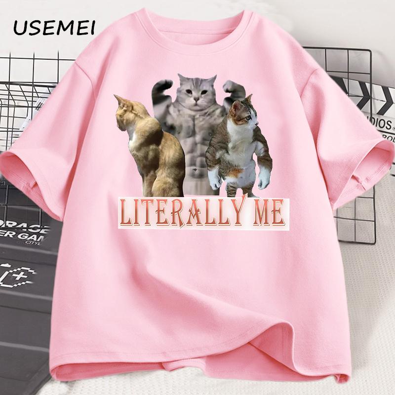 Funny Cat Autism T-shirt Men Women Cotton Short Sleeve Tshirt Unisex Streetwear Grpahic Tees Printed Oversized Male Clothes Tops