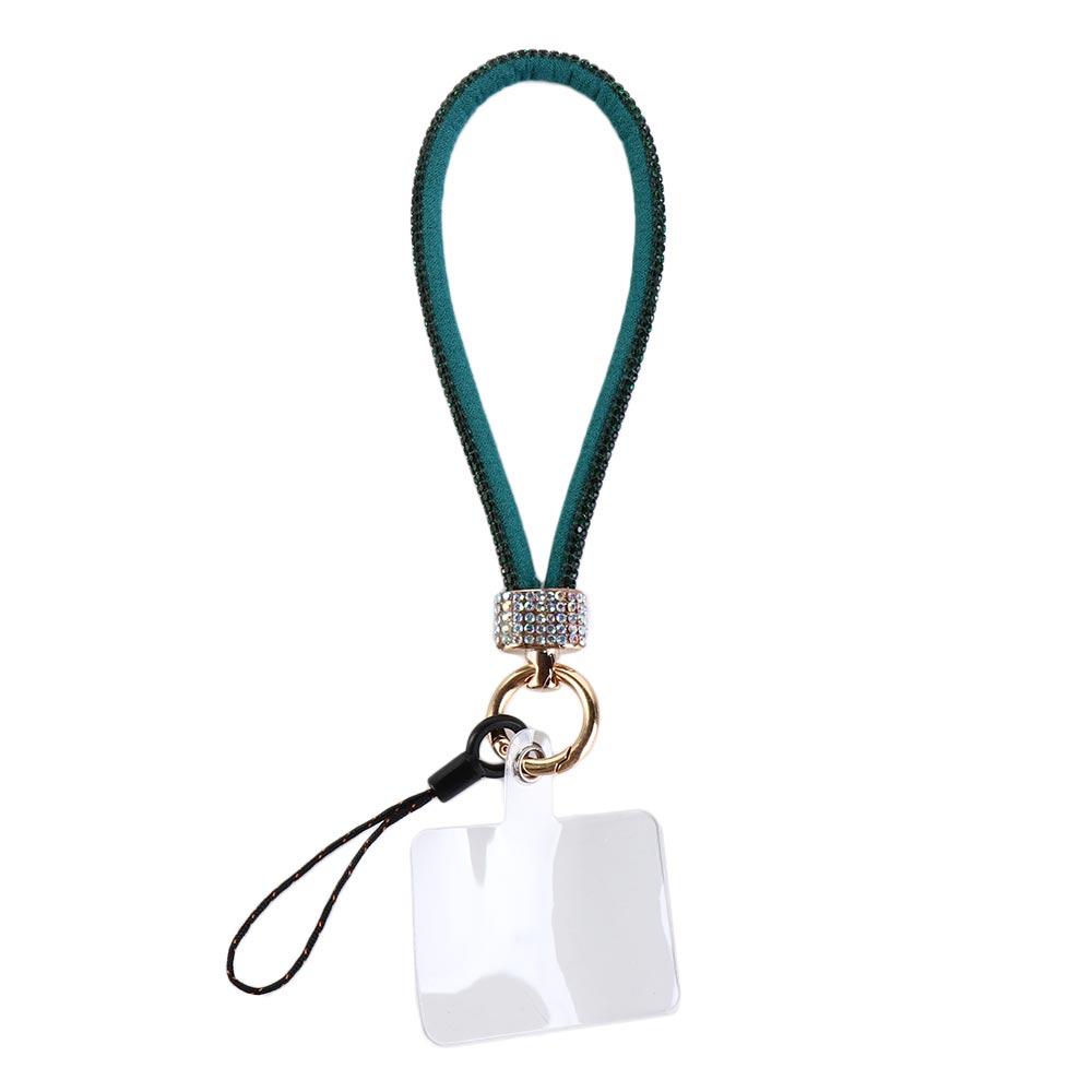 Short Wrist Style Glitter Rhinestone Phone Lanyard Luxury Hanging Cord Mobile Phone Chain Decoration Pendant