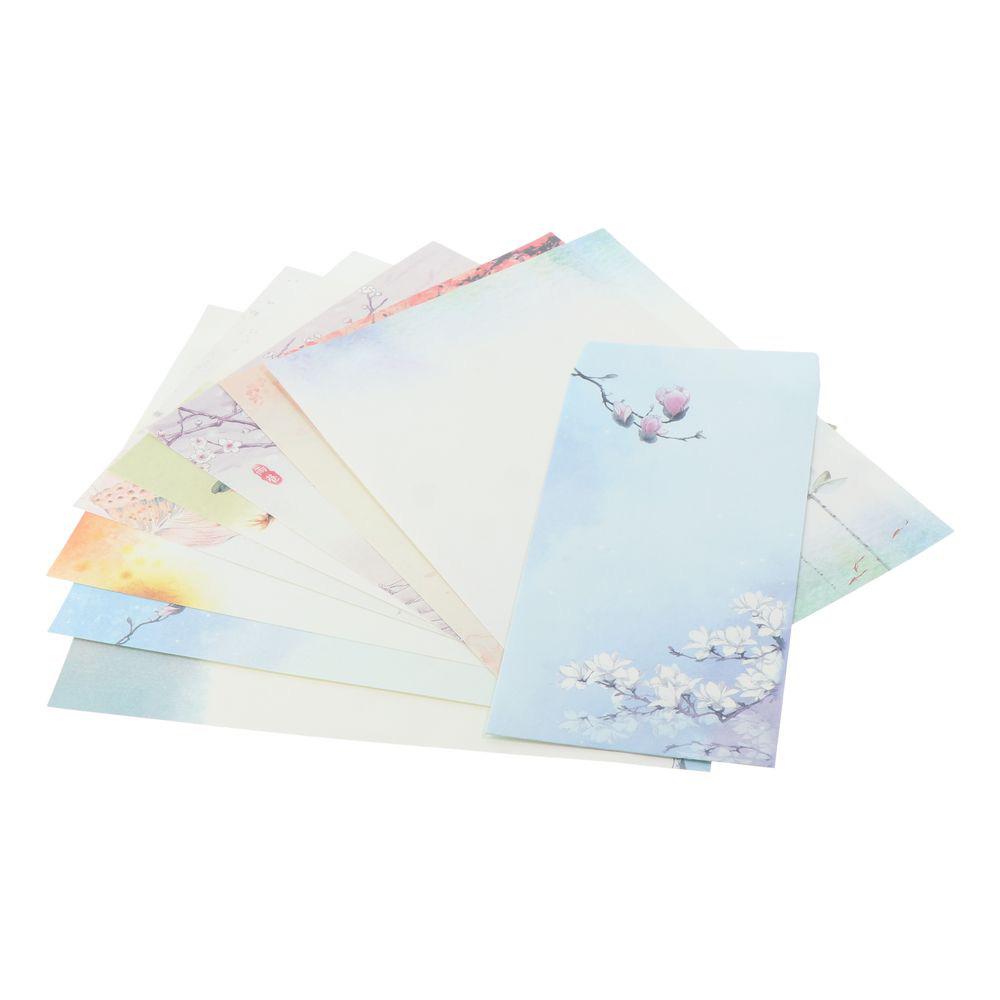 A4 Letter Paper and Envelopes Set Chinese Style Writing Paper Stationery Paper  Office
