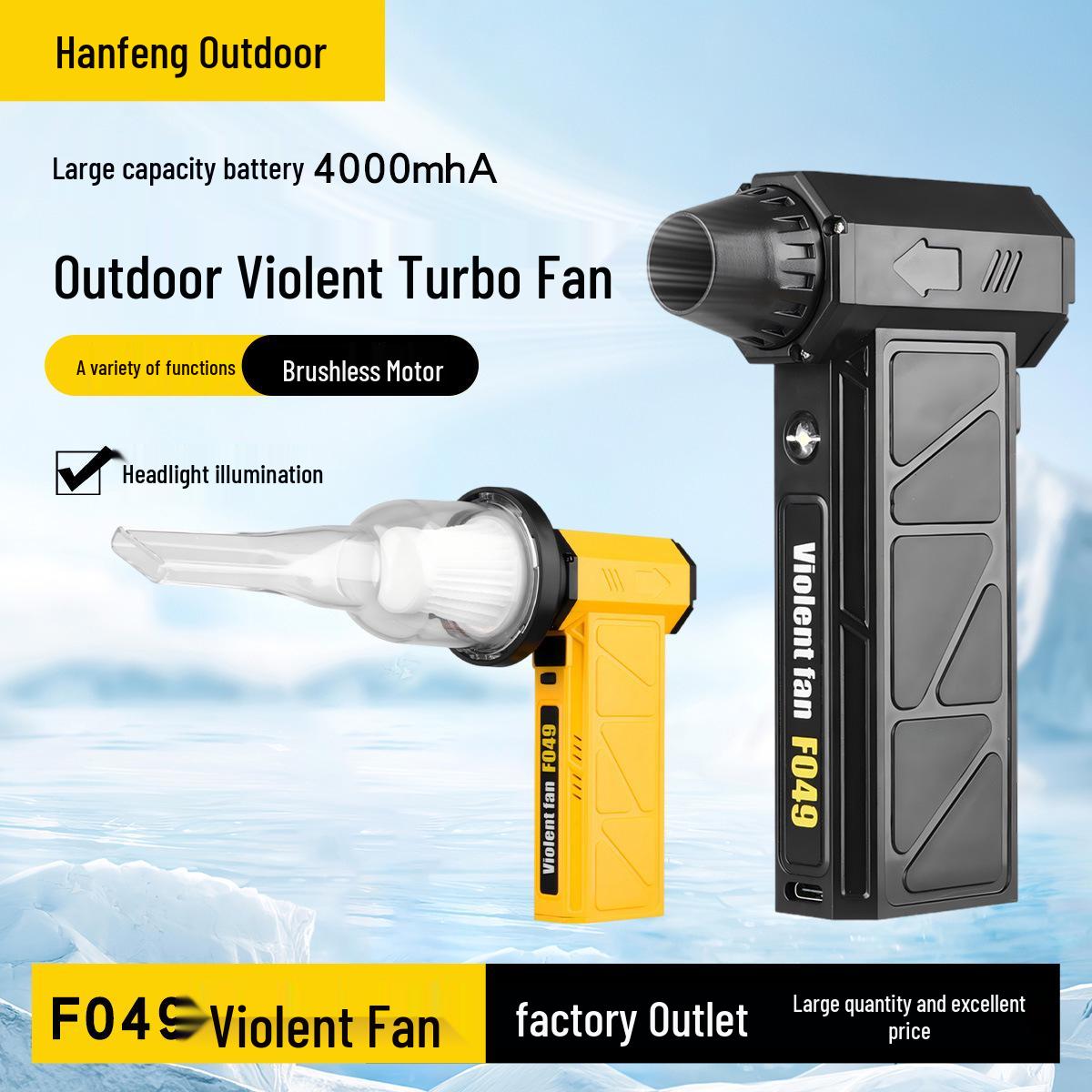 Cross-border High-Speed Brushless Hair Dryer: 130,000 RPM Handheld Blower with Blow-Suction Vacuum. Black F049