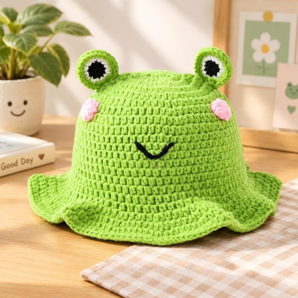 Breathable Women's Beanie Hats Knitted Bucket Hats Fashionable Mesh Beanies  Outdoor Wear